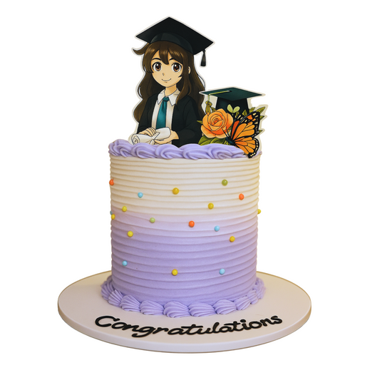 Graduation Girl Anime Cake