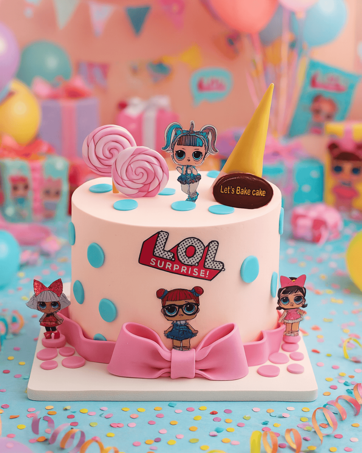 luxury-lol-surprise-theme-pink-polka-dot-kids-birthday-cake-abu-dhabi.